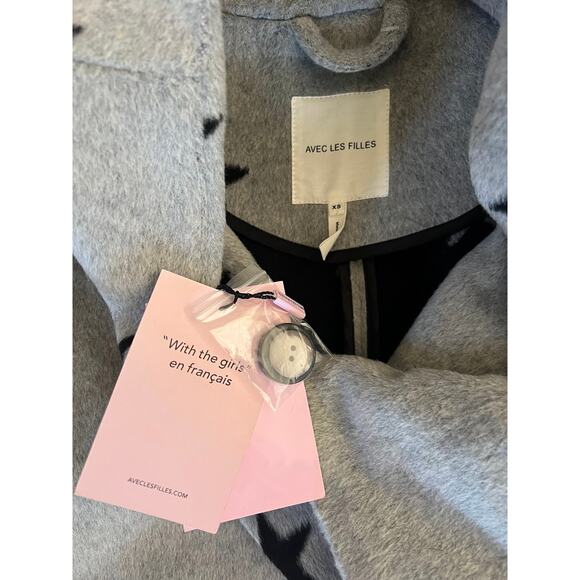 Avec Les Filles Double Breast Celestial Star Print Coat - Picture 3 of 13